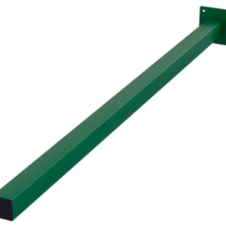Столб с приваренным фланцем 60х60х2000 1,4 RAL6005