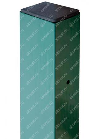 Столб 80*60*4000 RAL6005, артикул ALM-28190627