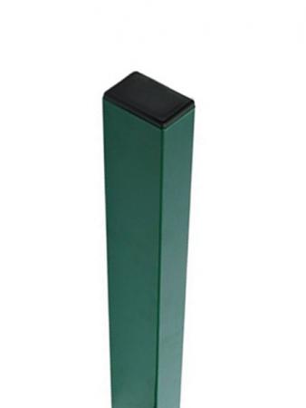 Столб 60х40х1,4х3000 RAL 6005 5 отверстий М6 (2,03/2,43), артикул ALM-28190685