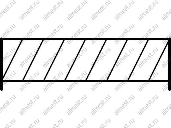 Металлическое ограждение для газонов домов AB-5010