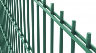 Панель Bastion 5/6 2,43х2,5 RAL 6005 GL, артикул Bastion 2430х2500 RAL6005