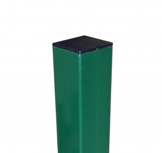 Столб 62х55х1,4х3000 RAL 6005 5 отверстий, артикул Столб 62х55х3000 RAL6005