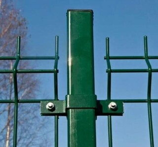 Столб 62х55х1,4х2500 RAL 6005 5 отверстий (1,53/1,73/2,03), артикул Столб 62х55х2500 RAL6005