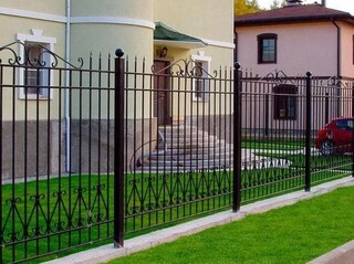 Заборная металлическая кованая секция высотой 1.2 метра, артикул ННЗ-010