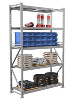 Стеллаж среднегрузовой MS Pro 250/150x60/5, артикул MS Pro 250/150x60/5