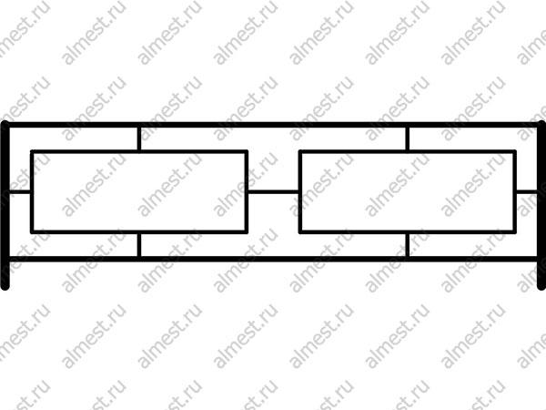 Ограждение газонное AB-5008 эконом