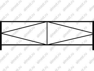 Ограждение газонное AB-5004 эконом, артикул AB-5004 эконом