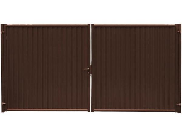 Ворота Grand Line Estet 2,03х3,6 RAL 8017, артикул Grand Line Estet 2х3,68 RAL 8017