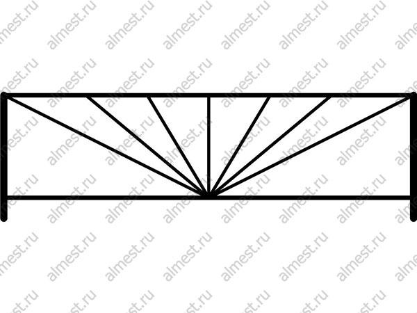 Ограждение газонное AB-5011 эконом