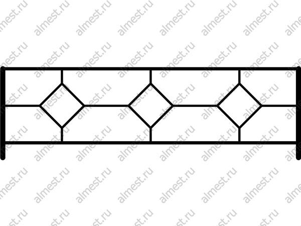 Ограждение газонное AB-5001 эконом