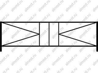 Ограждение газонное AB-5005 эконом, артикул AB-5005 эконом