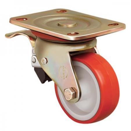 Колесо большегрузное поворотное с тормозом ED01 ZBP F 100*35, артикул ED01 ZBP F 100*35