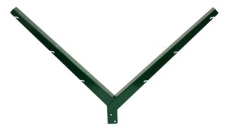 Наконечник V на столб 62х55 RAL 6005, артикул Наконечник V на столб 62х55