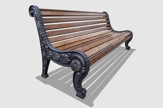 Скамейка чугунная СССР, артикул СССР-1,5м