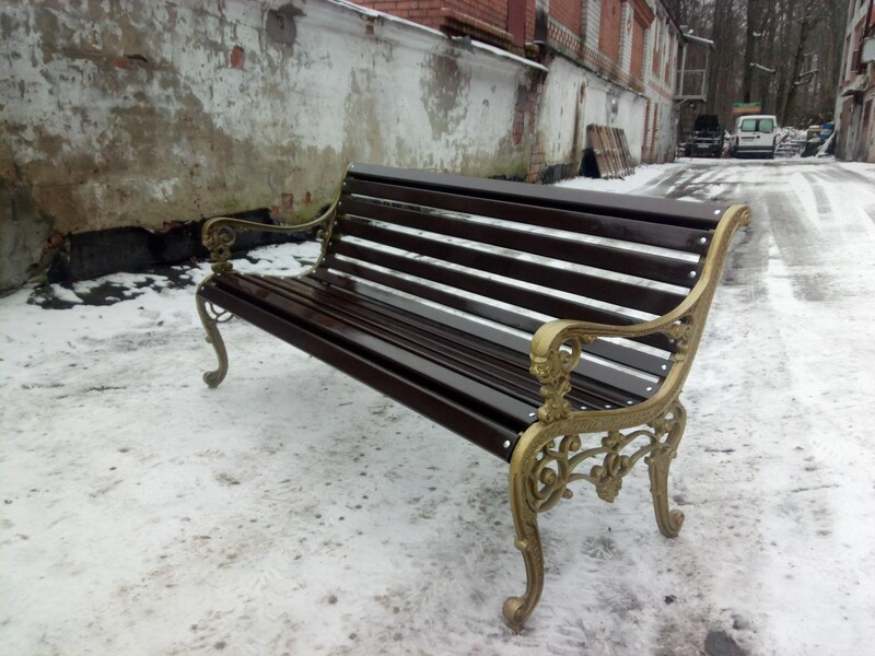 Скамейка чугунная Барокко