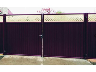 Ворота Grand Line Estet Plus 2,03х3,6 RAL 8017, артикул Ворота Grand Line Estet Plus 2х3,68 RAL 8017